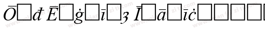 Old English Italic字体转换
